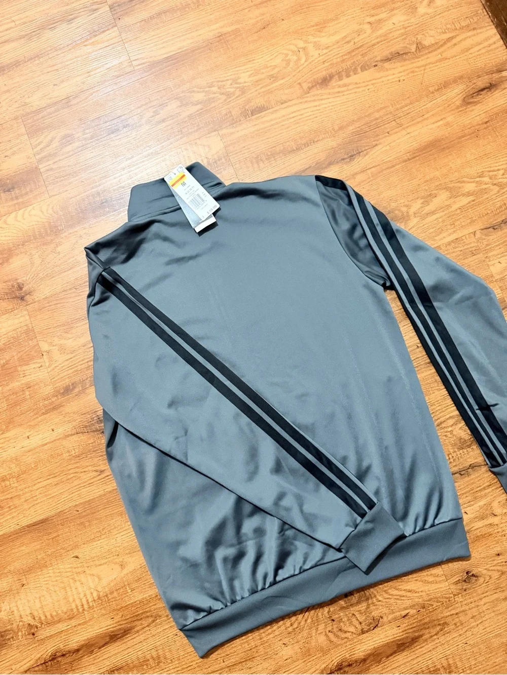 adidas Men’s Charcoal Full-Zip Performance Jacket